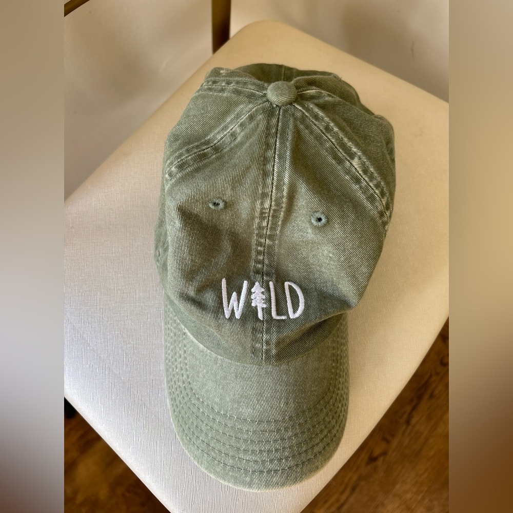 WILD Olive Green Baseball Hat